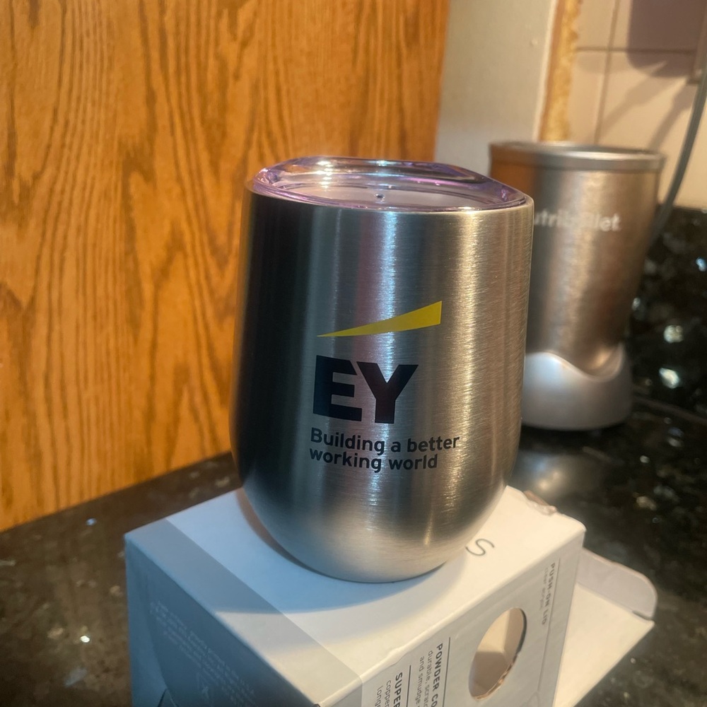 CeCe Stainless Steel Tumbler with Yellow Accent